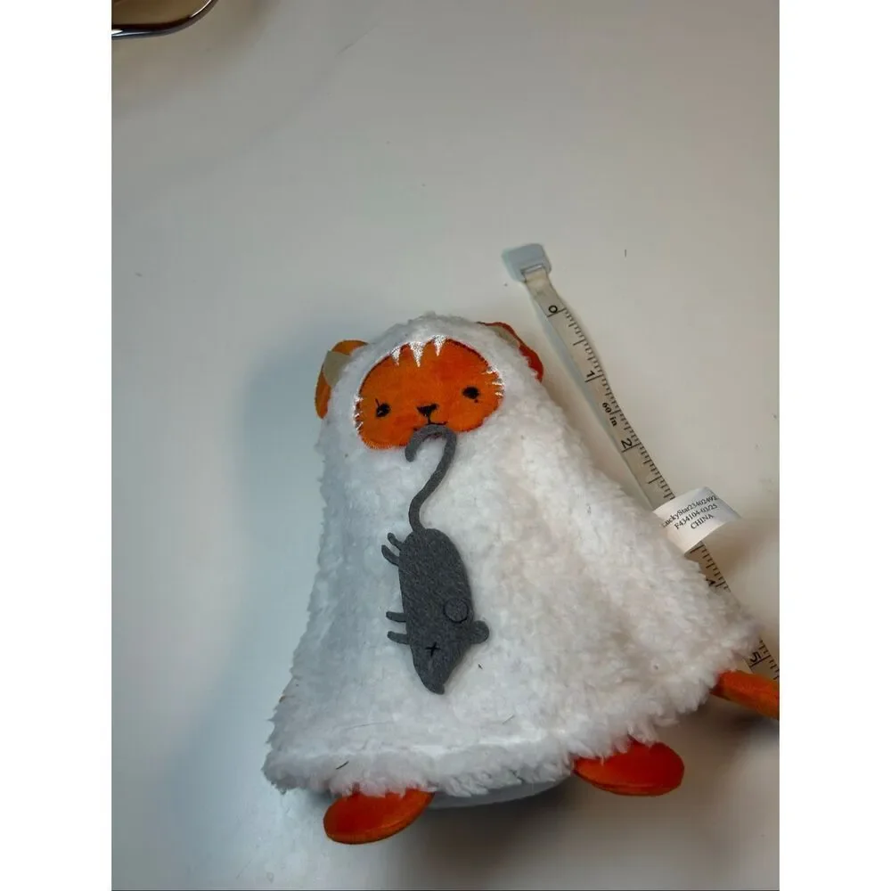Halloween ghost kitty with mouse target bullseye nwot